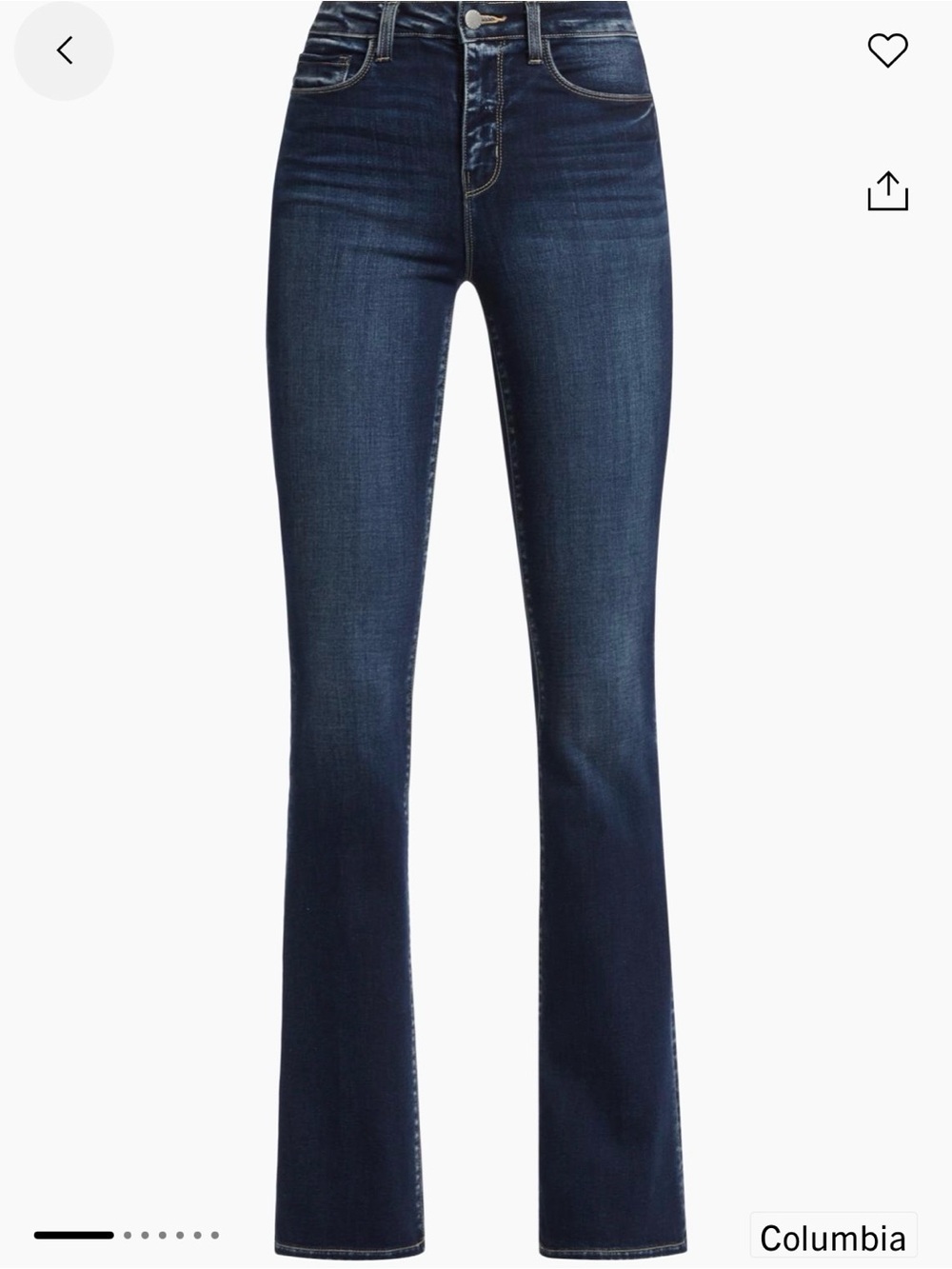 L’AGENCE Selma dark indigo bootcut jeans size 26